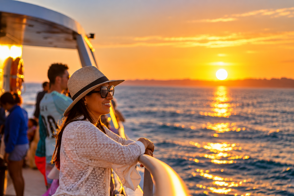 Sunset catamaran cruise from Vilamoura Marina